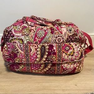 Vera Bradley Very Berry Paisley Weekender Duffle